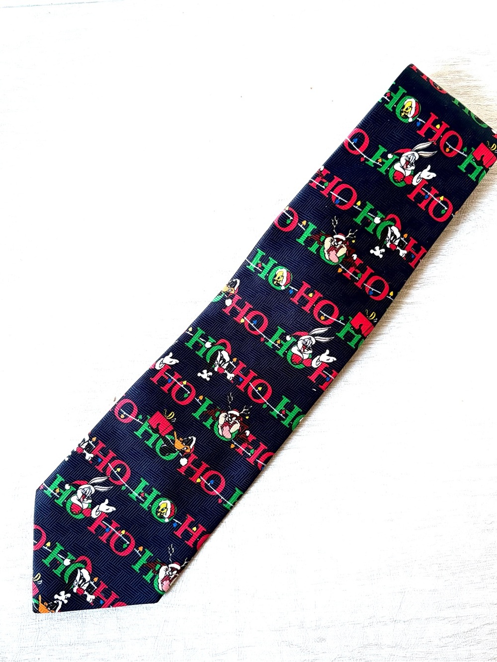 Warner Bros. Looney Tunes HO HO HO navy necktie